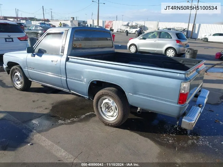 1987 Toyota Pickup 1/2 Ton Rn50 VIN: JT4RN50R5H5100534 Lot: 40890043