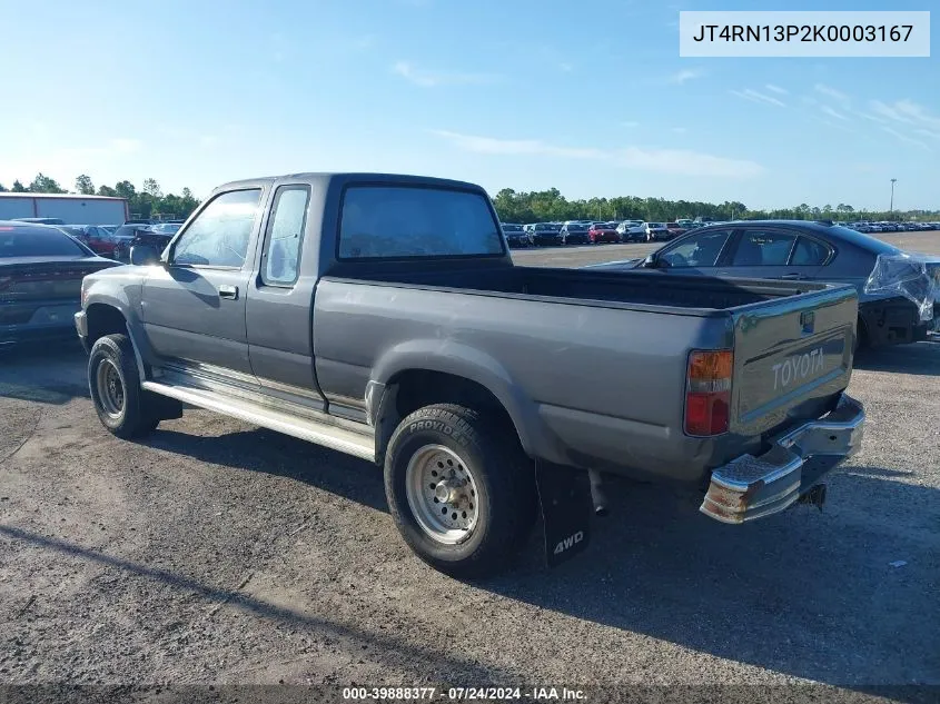 1989 Toyota Pickup 1/2 Ton Ex Lng Whlbse Dlx VIN: JT4RN13P2K0003167 Lot: 39888377