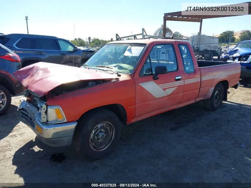 1989 Toyota Pickup 1/2 Ton Ex Lng Whlbase Sr VIN: JT4RN93S2K0012552 Lot: 40337825