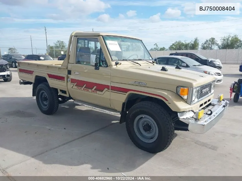 1989 Toyota Pickup VIN: BJ750008404 Lot: 40682960