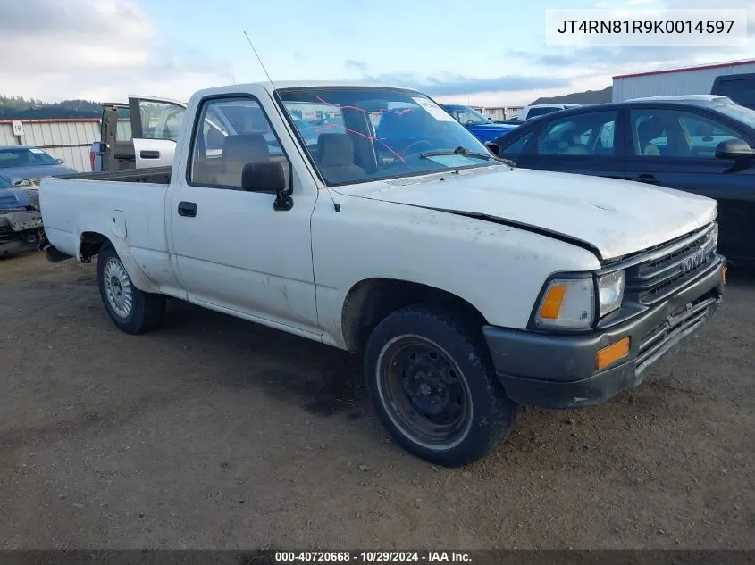 1989 Toyota Pickup 1/2 Ton Short Wheelbase VIN: JT4RN81R9K0014597 Lot: 40720668