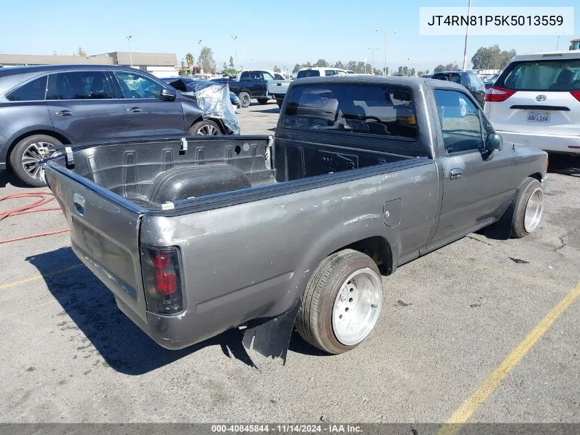 1989 Toyota Pickup 1/2 Ton Sht Wheelbase Dlx VIN: JT4RN81P5K5013559 Lot: 40845844