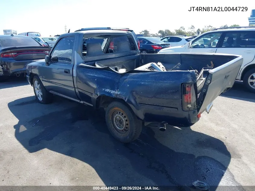 JT4RN81A2L0044729 1990 Toyota Pickup 1/2 Ton Short Wheelbase