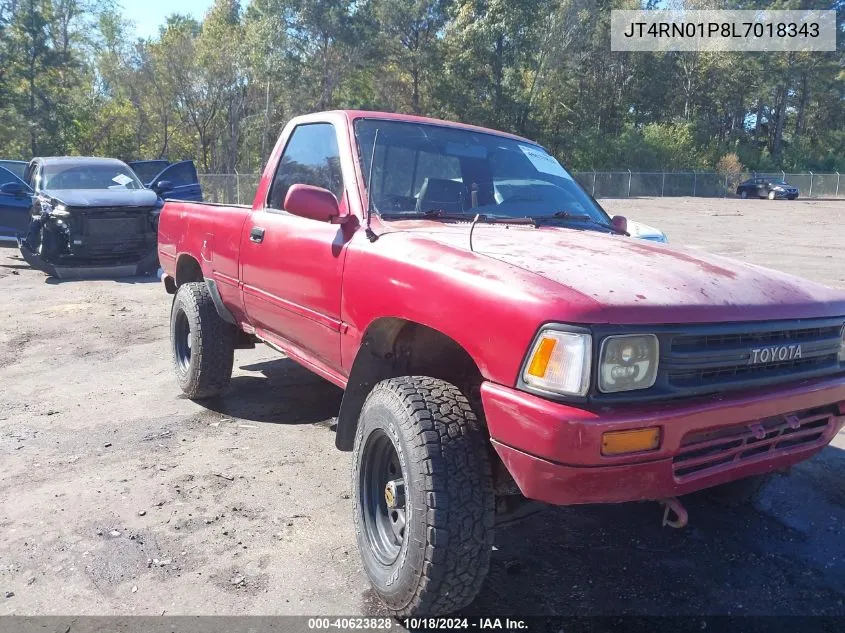 1990 Toyota Pickup 1/2 Ton Sht Wheelbase Dlx VIN: JT4RN01P8L7018343 Lot: 40623828