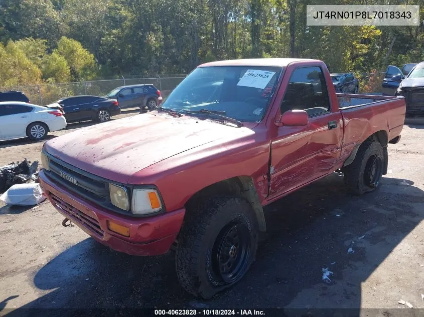 1990 Toyota Pickup 1/2 Ton Sht Wheelbase Dlx VIN: JT4RN01P8L7018343 Lot: 40623828