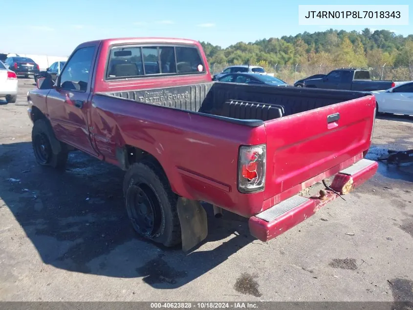 1990 Toyota Pickup 1/2 Ton Sht Wheelbase Dlx VIN: JT4RN01P8L7018343 Lot: 40623828