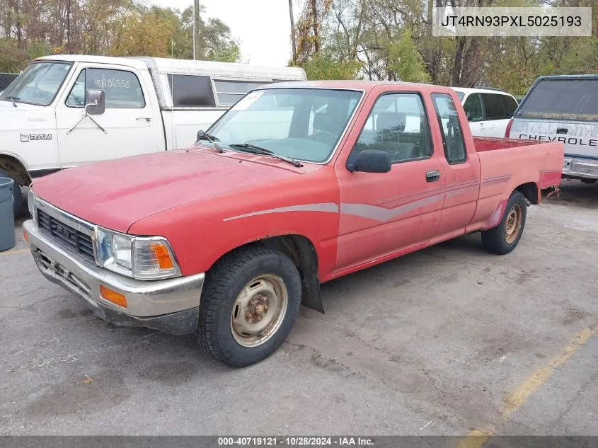 JT4RN93PXL5025193 1990 Toyota Pickup 1/2 Ton Ex Lng Whlbse Dlx