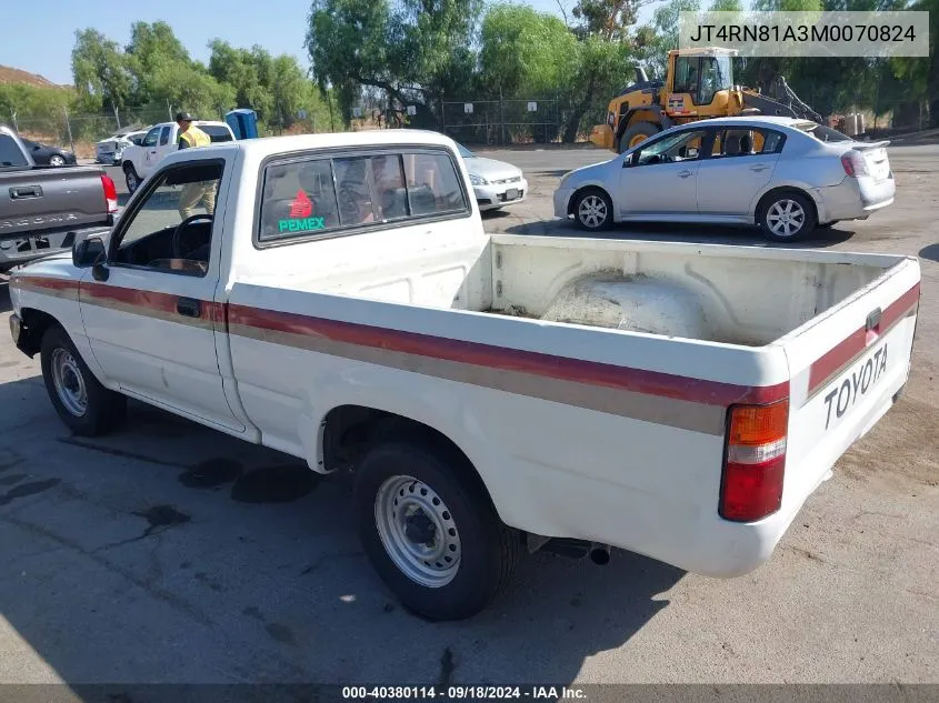 JT4RN81A3M0070824 1991 Toyota Pickup 1/2 Ton Short Wheelbase