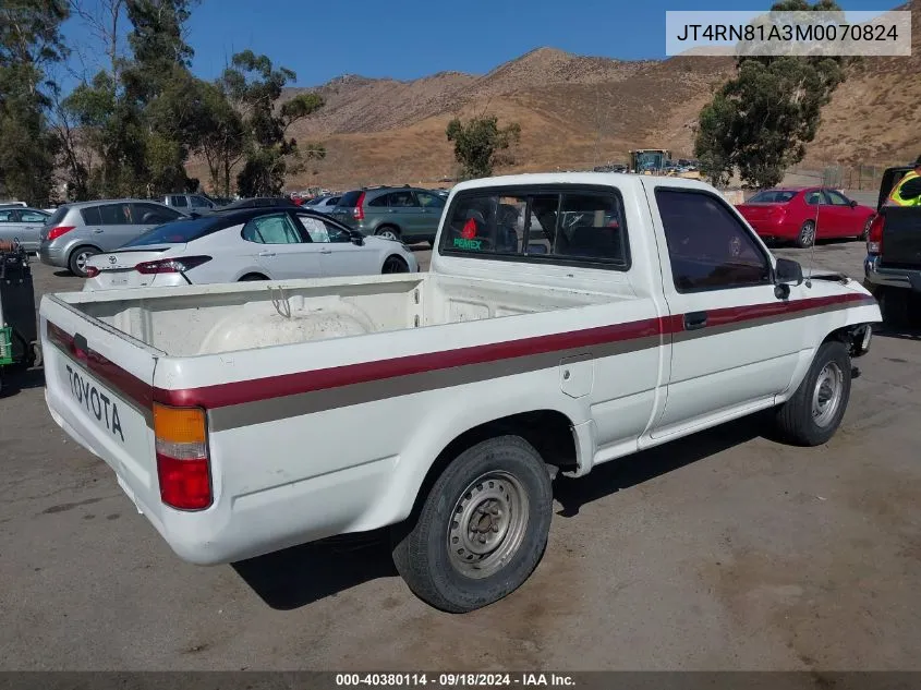 JT4RN81A3M0070824 1991 Toyota Pickup 1/2 Ton Short Wheelbase