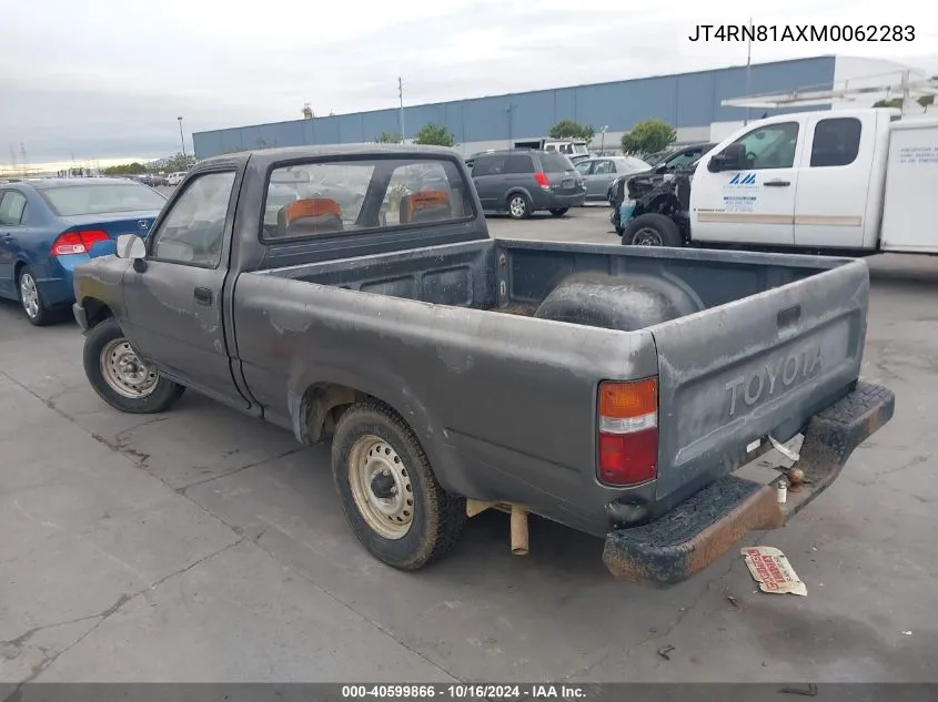 1991 Toyota Pickup 1/2 Ton Short Wheelbase VIN: JT4RN81AXM0062283 Lot: 40599866