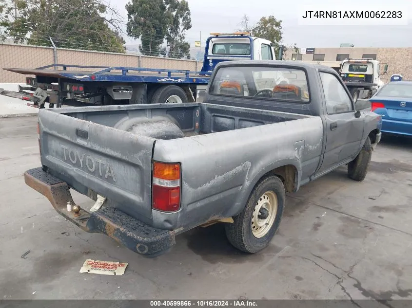 1991 Toyota Pickup 1/2 Ton Short Wheelbase VIN: JT4RN81AXM0062283 Lot: 40599866