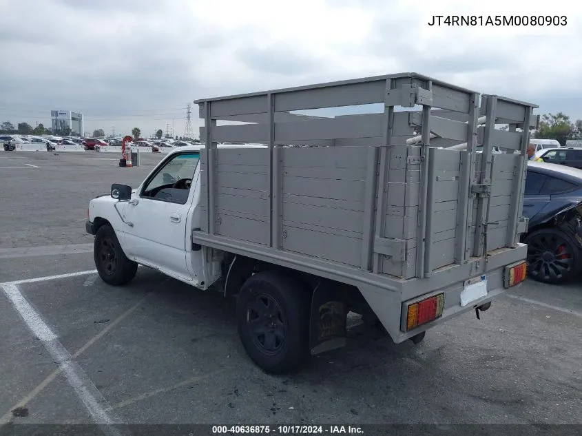 1991 Toyota Pickup 1/2 Ton Short Wheelbase VIN: JT4RN81A5M0080903 Lot: 40636875