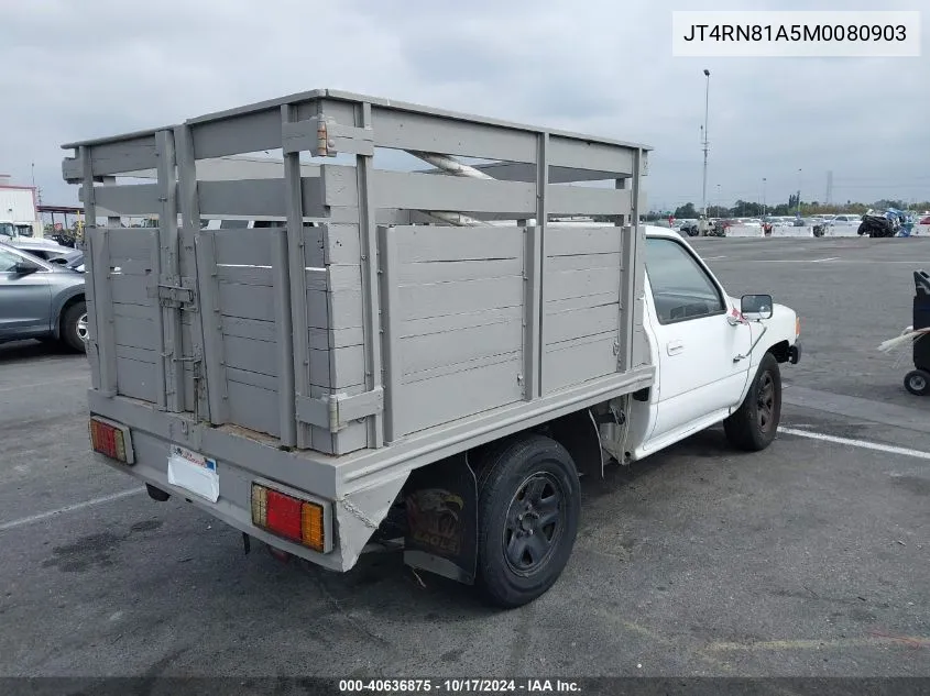 1991 Toyota Pickup 1/2 Ton Short Wheelbase VIN: JT4RN81A5M0080903 Lot: 40636875