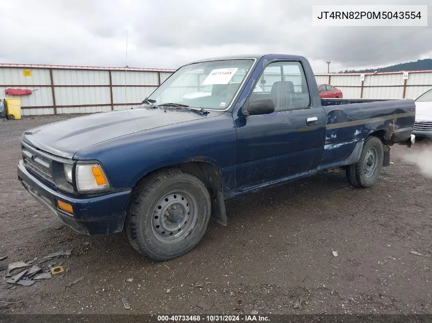 1991 Toyota Pickup 1/2 Ton Lng Wheelbase Dlx VIN: JT4RN82P0M5043554 Lot: 40733468