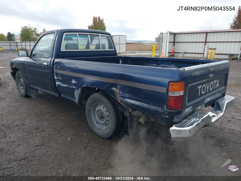 1991 Toyota Pickup 1/2 Ton Lng Wheelbase Dlx VIN: JT4RN82P0M5043554 Lot: 40733468