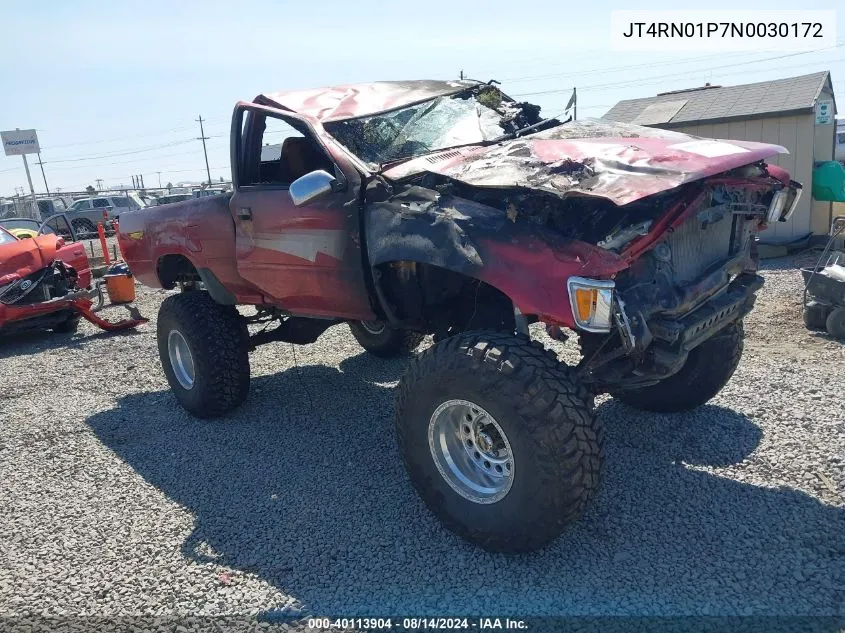 1992 Toyota Pickup 1/2 Ton Sht Wheelbase Dlx VIN: JT4RN01P7N0030172 Lot: 40113904