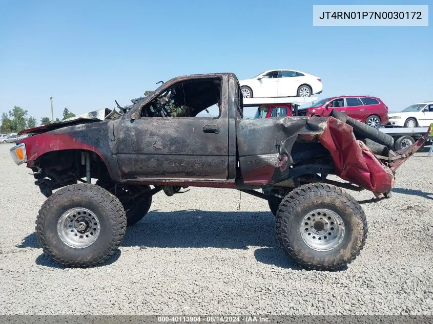 1992 Toyota Pickup 1/2 Ton Sht Wheelbase Dlx VIN: JT4RN01P7N0030172 Lot: 40113904