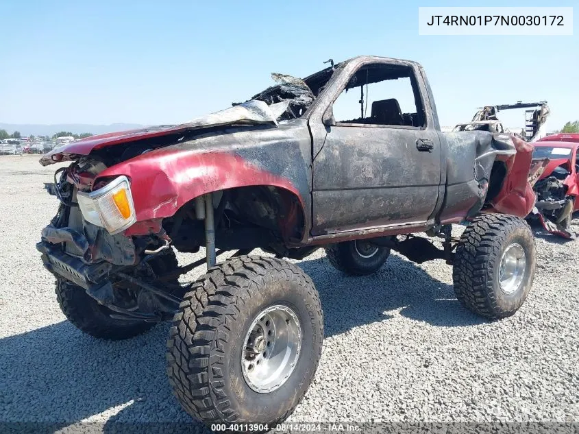 1992 Toyota Pickup 1/2 Ton Sht Wheelbase Dlx VIN: JT4RN01P7N0030172 Lot: 40113904