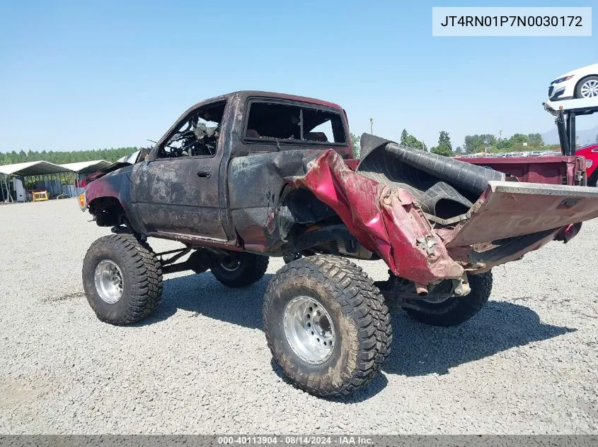 1992 Toyota Pickup 1/2 Ton Sht Wheelbase Dlx VIN: JT4RN01P7N0030172 Lot: 40113904