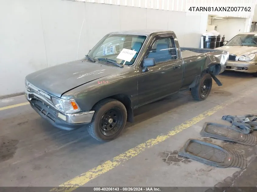 1992 Toyota Pickup 1/2 Ton Short Whlbase Stb VIN: 4TARN81AXNZ007762 Lot: 40206143