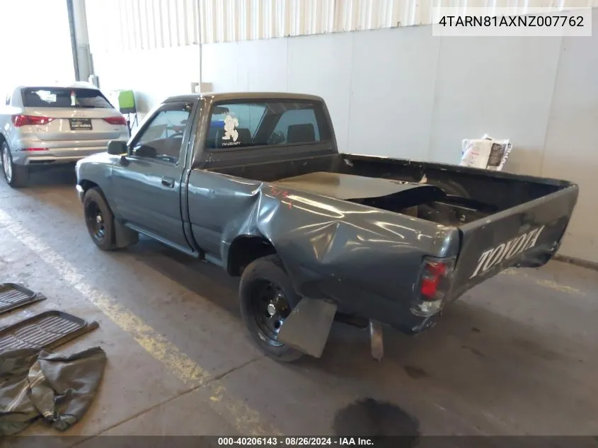 1992 Toyota Pickup 1/2 Ton Short Whlbase Stb VIN: 4TARN81AXNZ007762 Lot: 40206143