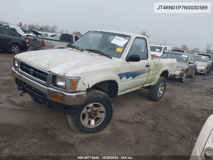 1992 Toyota Pickup 1/2 Ton Sht Wheelbase Dlx VIN: JT4RN01P7N0030589 Lot: 40713545