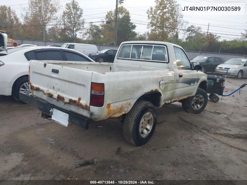 1992 Toyota Pickup 1/2 Ton Sht Wheelbase Dlx VIN: JT4RN01P7N0030589 Lot: 40713545