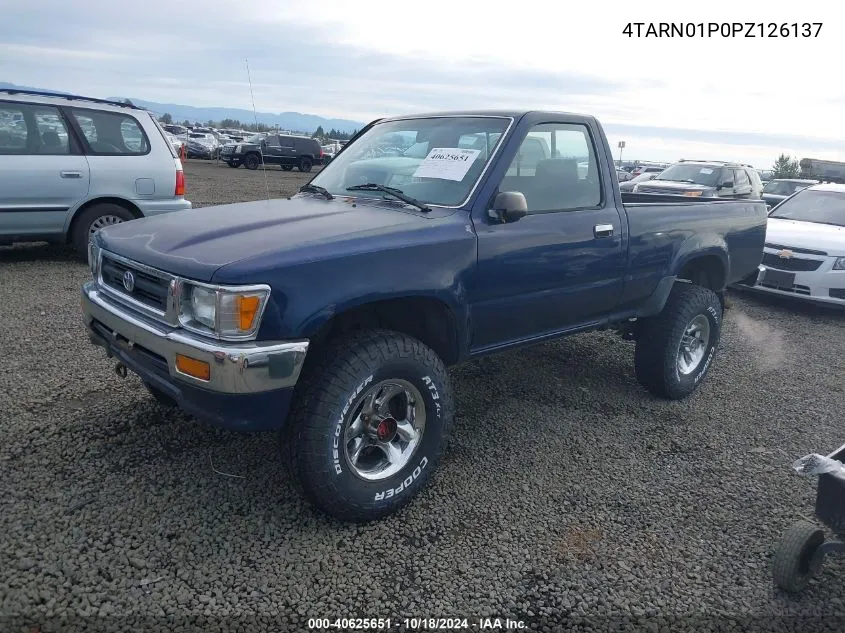 1993 Toyota Pickup 1/2 Ton Short Whlbse Dx VIN: 4TARN01P0PZ126137 Lot: 40625651