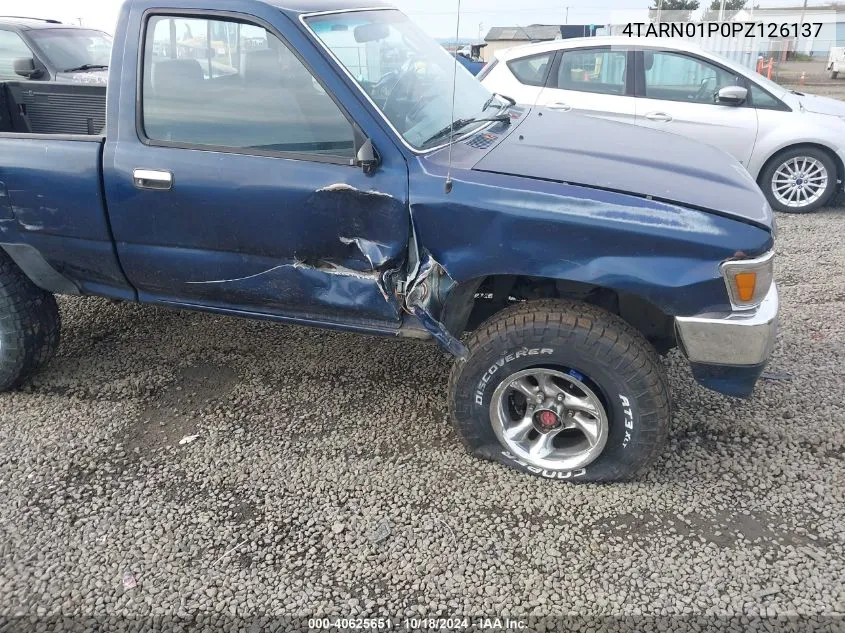 1993 Toyota Pickup 1/2 Ton Short Whlbse Dx VIN: 4TARN01P0PZ126137 Lot: 40625651