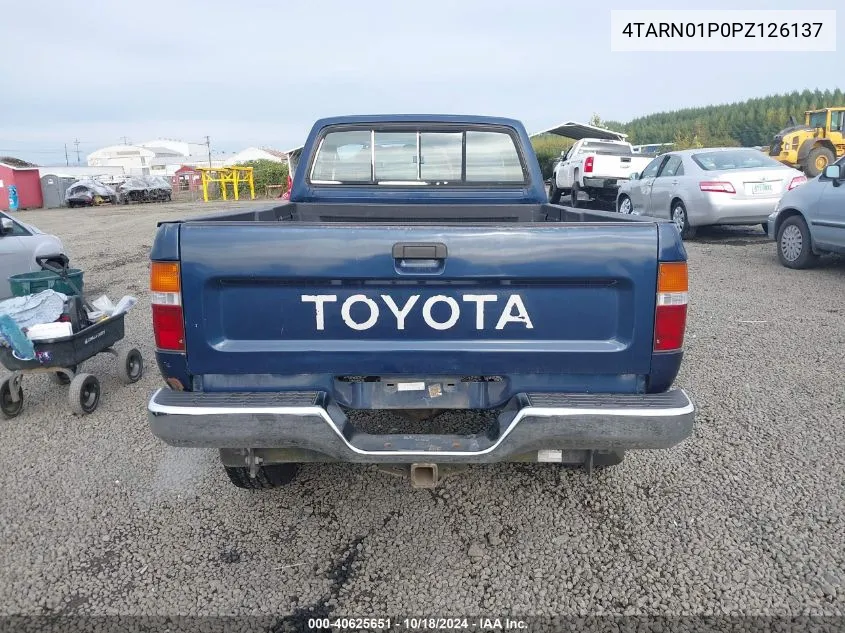 1993 Toyota Pickup 1/2 Ton Short Whlbse Dx VIN: 4TARN01P0PZ126137 Lot: 40625651