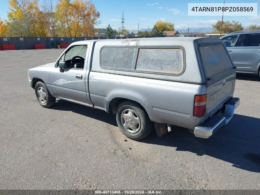 1993 Toyota Pickup 1/2 Ton Short Whlbse Dx VIN: 4TARN81P8PZ058569 Lot: 40713405