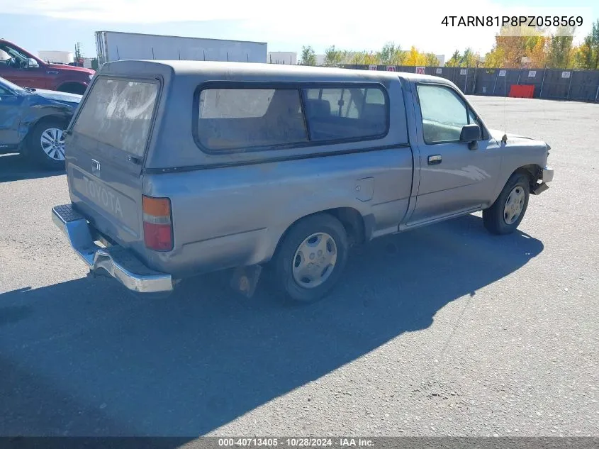 1993 Toyota Pickup 1/2 Ton Short Whlbse Dx VIN: 4TARN81P8PZ058569 Lot: 40713405