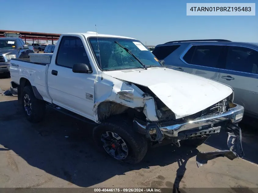 1994 Toyota Pickup 1/2 Ton Short Whlbse Dx VIN: 4TARN01P8RZ195483 Lot: 40446175