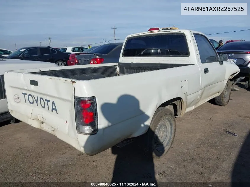 1994 Toyota Pickup 1/2 Ton Short Whlbase Stb VIN: 4TARN81AXRZ257525 Lot: 40840625