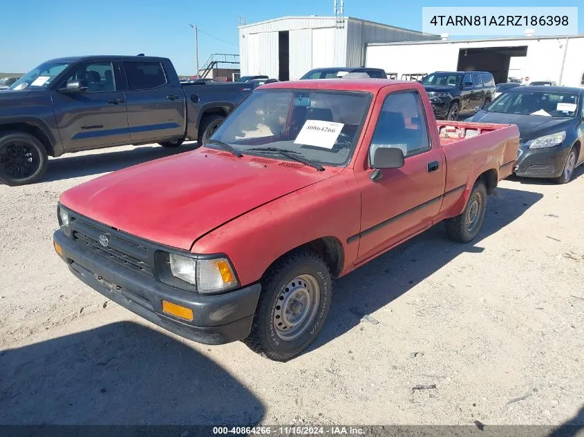 1994 Toyota Pickup 1/2 Ton Short Whlbase Stb VIN: 4TARN81A2RZ186398 Lot: 40864266