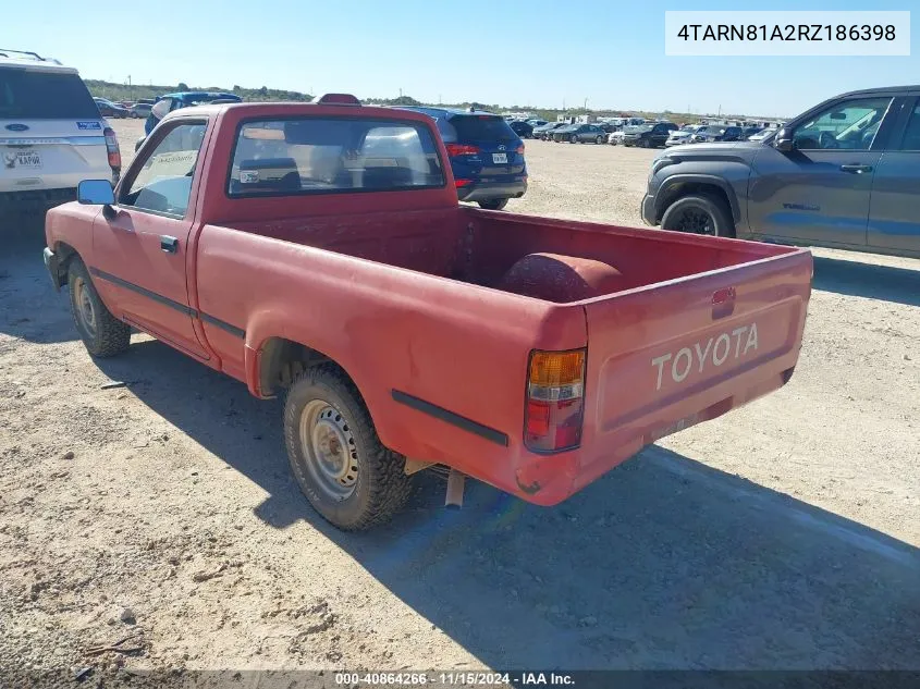 1994 Toyota Pickup 1/2 Ton Short Whlbase Stb VIN: 4TARN81A2RZ186398 Lot: 40864266