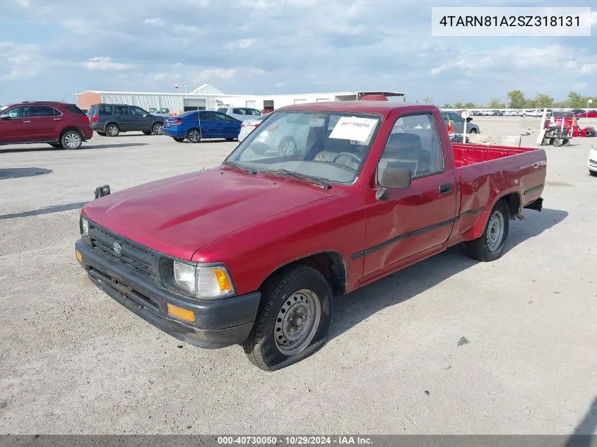 1995 Toyota Pickup 1/2 Ton Short Whlbase Stb VIN: 4TARN81A2SZ318131 Lot: 40730050