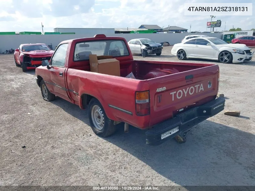 1995 Toyota Pickup 1/2 Ton Short Whlbase Stb VIN: 4TARN81A2SZ318131 Lot: 40730050