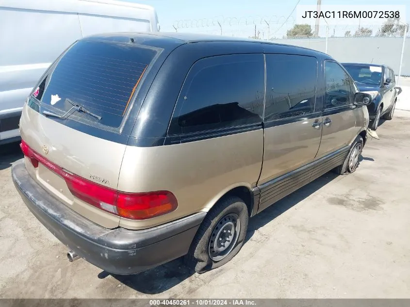 JT3AC11R6M0072538 1991 Toyota Previa Dlx