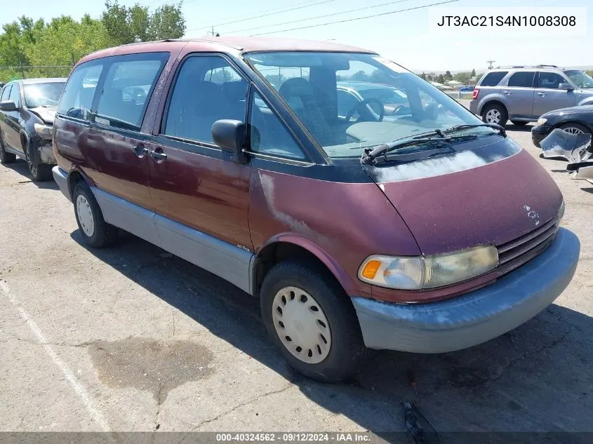 JT3AC21S4N1008308 1992 Toyota Previa Dlx