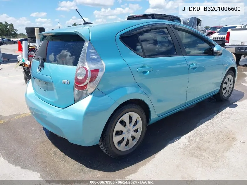 JTDKDTB32C1006600 2012 Toyota Prius C Three