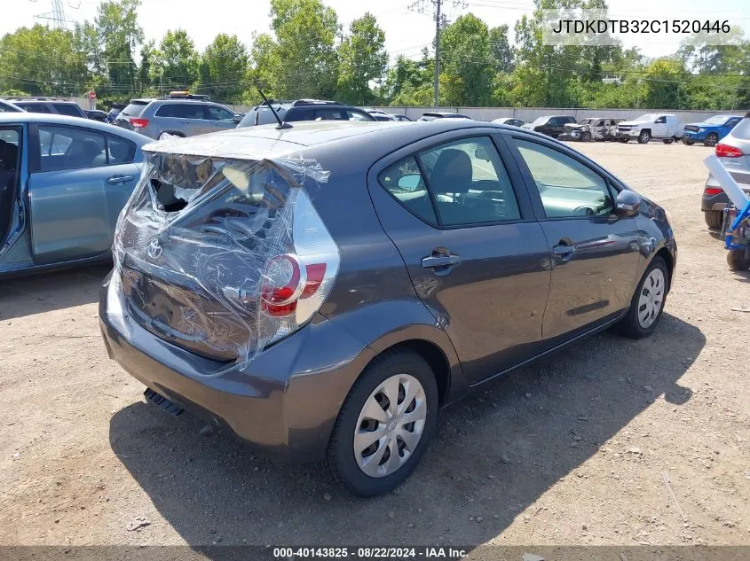 JTDKDTB32C1520446 2012 Toyota Prius C Two