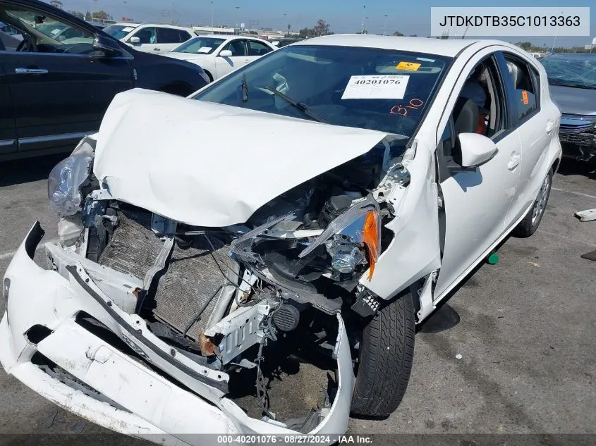 JTDKDTB35C1013363 2012 Toyota Prius C Two