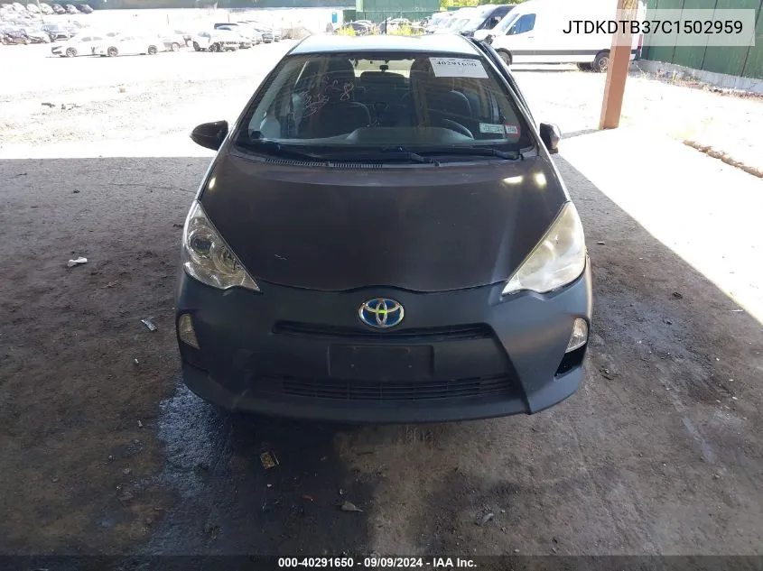 JTDKDTB37C1502959 2012 Toyota Prius C Three