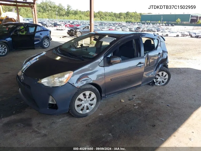 JTDKDTB37C1502959 2012 Toyota Prius C Three