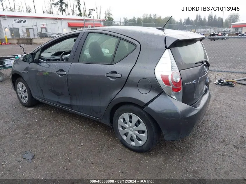 JTDKDTB37C1013946 2012 Toyota Prius C Three