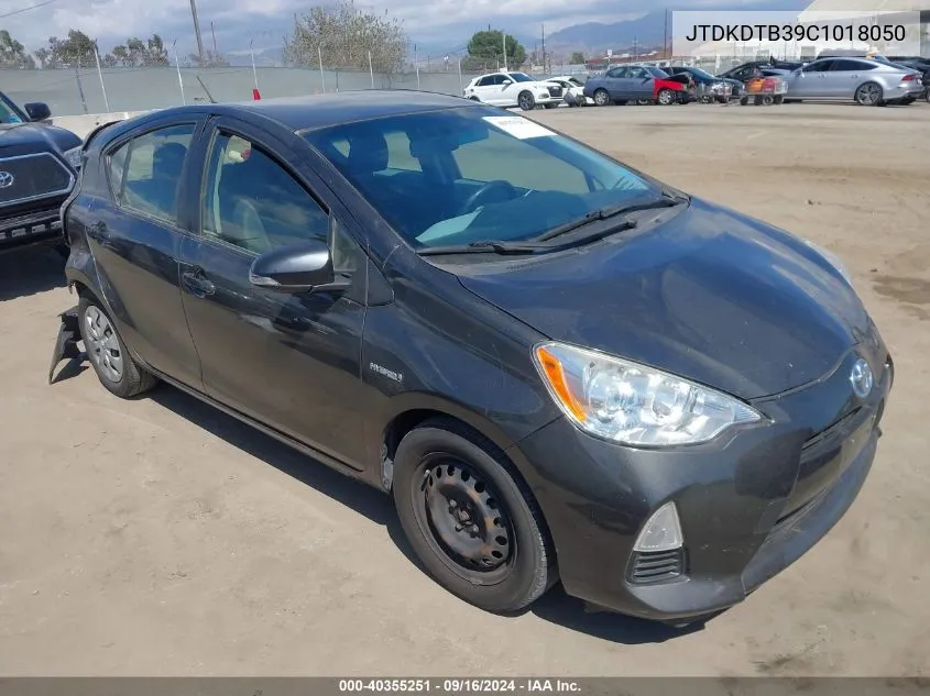 2012 Toyota Prius C Two VIN: JTDKDTB39C1018050 Lot: 40355251