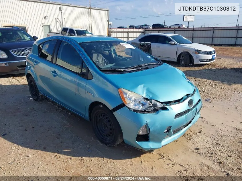 JTDKDTB37C1030312 2012 Toyota Prius C Two