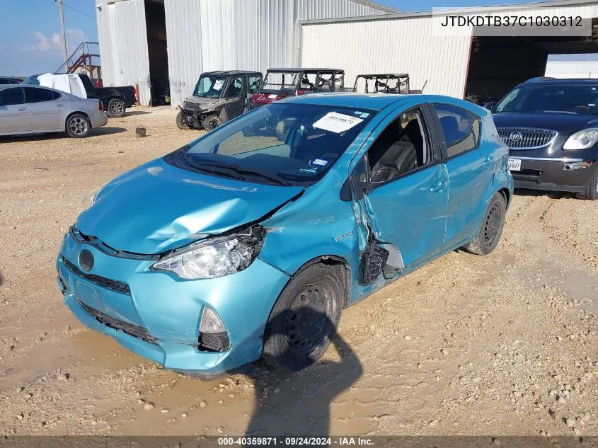 JTDKDTB37C1030312 2012 Toyota Prius C Two