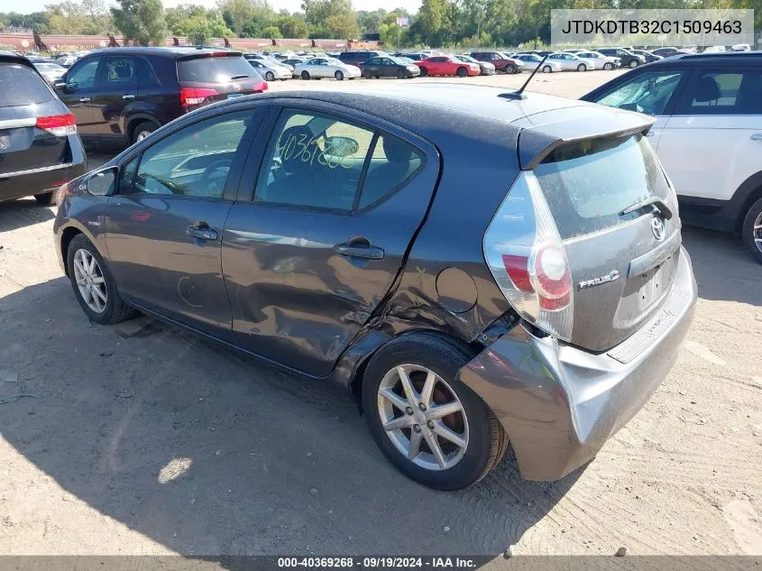 2012 Toyota Prius C Three VIN: JTDKDTB32C1509463 Lot: 40369268